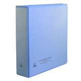 ESD-Safe Dissipative 3-Ring Binder with 2" Ring Size and Clear Front Pocket, Light Blue redirect to product page